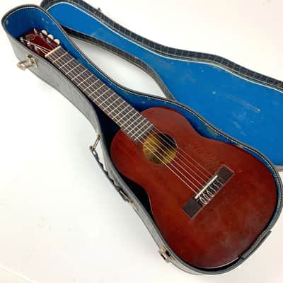 Favilla C-3 Dulcet Guitarette / C-5 1/2 Size 6 string Uke1960's Natural Mahogany ? image 8