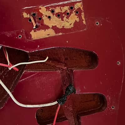 1972 1973 Fender Stratocaster guitar body natural image 2