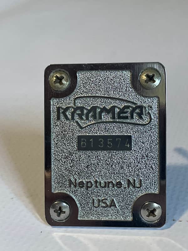 1980's Japan Kramer Focus 3000 Series Chrome B Series Neptune, NJ Overseas Neckplate image 1