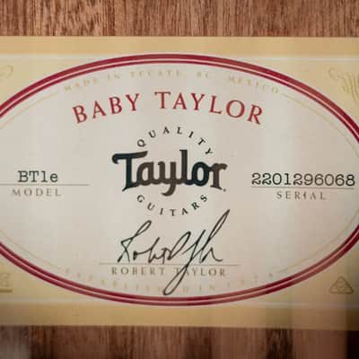 Taylor BT1e Baby Taylor Acoustic-Electric Guitar w/ Gig Bag image 13