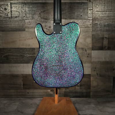 Flaxwood Prototype Electric Guitar Green/Purple Holoshift image 2