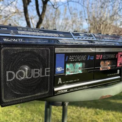 Victor RC-W77 Rare Vintage Boombox Serviced Tested Stereo Hi-Fi Analog image 8