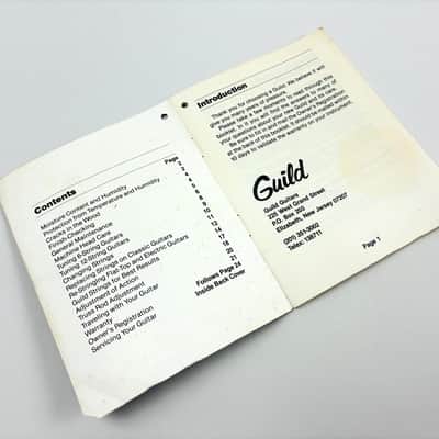 Guild Owner’s Manual & Warranty Booklet D 35 NT– Early ‘70s image 2