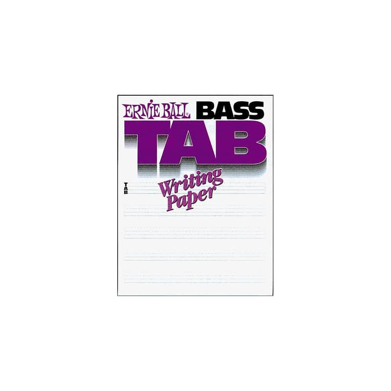 Ernie Ball P07022 Bass Tab Writing Paper Book image 1