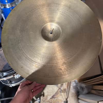 Zildjian 24" Large Block Stamp Vintage Ride Cymbal 1950s - 3,400g image 6