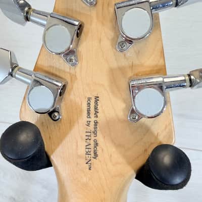 OLP by Music Man HH Electric Guitar w/ Traben MetalArt Bridge – Black Flame Top 2007 image 10