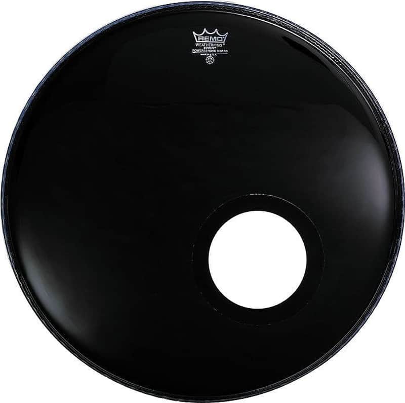 Remo 22" Powerstroke 3 Ebony image 1