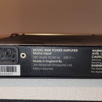 Marshall Valvestate Model 8008 80+80-Watt Guitar Power Amplifier 1998 - 2001 - Gold image 5