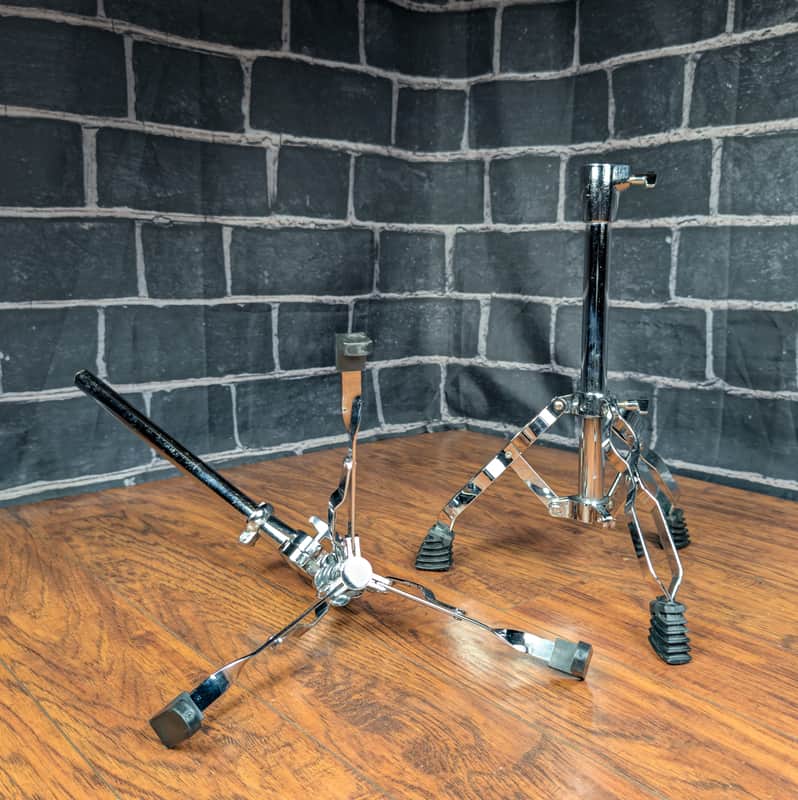 Double‑Braced Concert Snare Drum Stand • Chrome • Tall Range • Stable • Reliable image 1