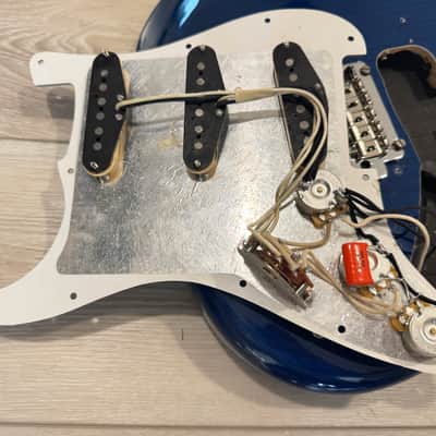 Loaded Fender Deluxe Player Sapphire Blue Transparent Stratocaster ASH Body image 11