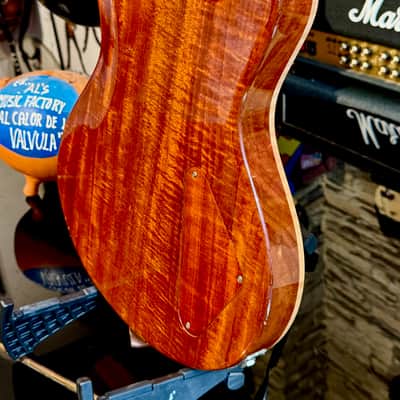 Nik Huber DOLPHIN CUSTOM LEFTY Super Flame Top Curly Mahogany  BRAZILIAN ROSEWOOD ( 2010) image 12