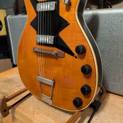 Harmony H7208 Roy Smeck Electric Guitar Vintage 1960 Natural image 3