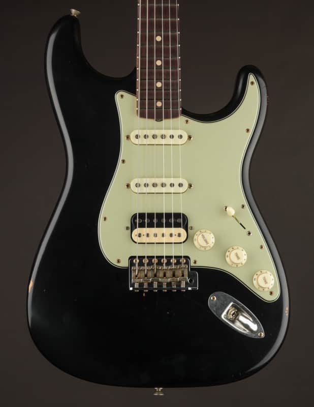 Fender Masterbuilt David Brown '60s HSS Stratocaster 2025 - Black Journeyman image 1