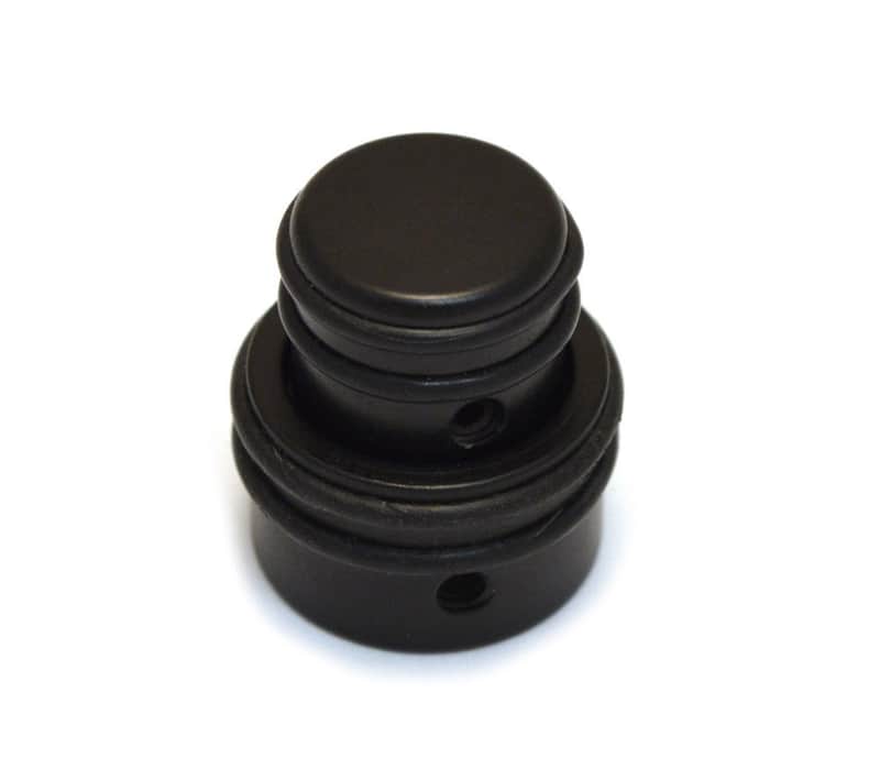 80610B (1) Black Hipshot Stacked O-Ring Guitar & Bass Knob 6mm/8mm image 1