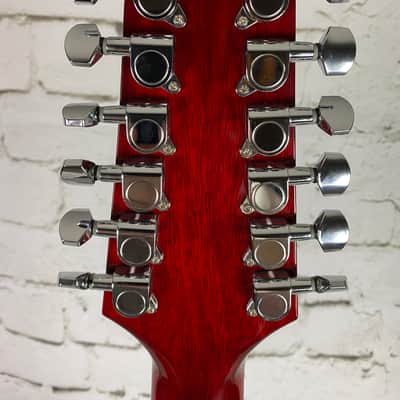Takamine GD-30CE 12 Acoustic/Electric 12-String Guitar – Wine Red image 8