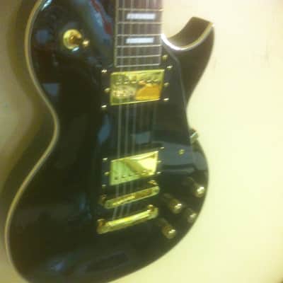 Davison Les Paul Custom Style Gtr. Black image 8