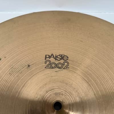 Paiste 2002 Black Logo 20" Ride Cymbal Vintage Used image 3