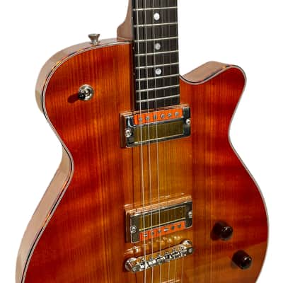 Grez Mendocino Custom Cherry Burst / Quilt OG Redwood NEW (Authorized Dealer) image 3