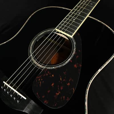 Yamaha LL16D Deluxe ARE Acoustic Electric Guitar Black w/Hard Case image 8