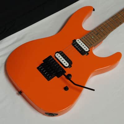 Dean Modern 24 Floyd electric guitar Roasted Maple Vintage Orange w/ Hard CASE image 4