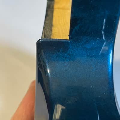 2000's Japan Jackson DKMG Dinky Cobalt Blue Swirl Guitar Body Floyd Ready image 23