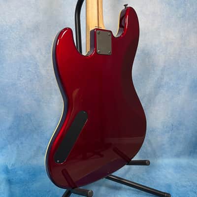 2010 Fender Japan AJB Aerodyne Jazz Bass Old Candy Apple Red, MIJ image 15
