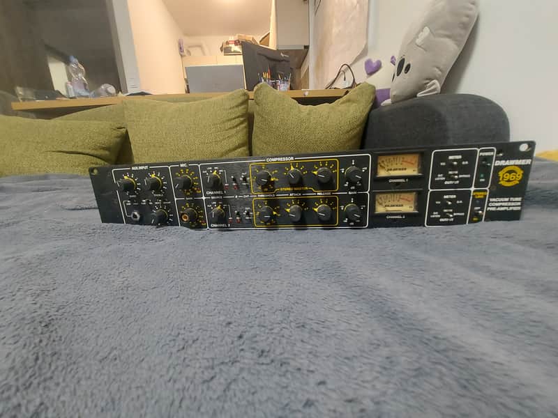 Drawmer 1969 Mercenary Edition Preamp Compressor 2000s - Black image 1