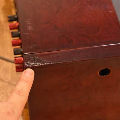 Kenwood KR-11000GX Receiver Pro Serviced 120 WPC Custom Rosewood Burl Case, LEDs image 9