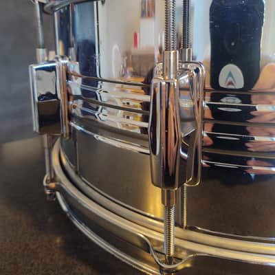 Pearl 6.5x14 Chrome Over Brass 1980 COB Snare image 12