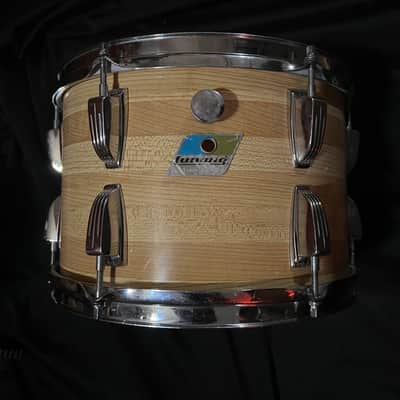 1971 Ludwig 6Ply Butcher Block 5 Piece Kit with Ludwig Acrolite Snare image 4