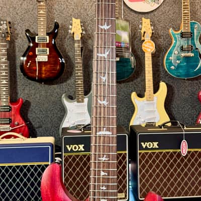 PRS SE CE24 Standard Satin Stoptai 2026 - Vintage Cherry image 6