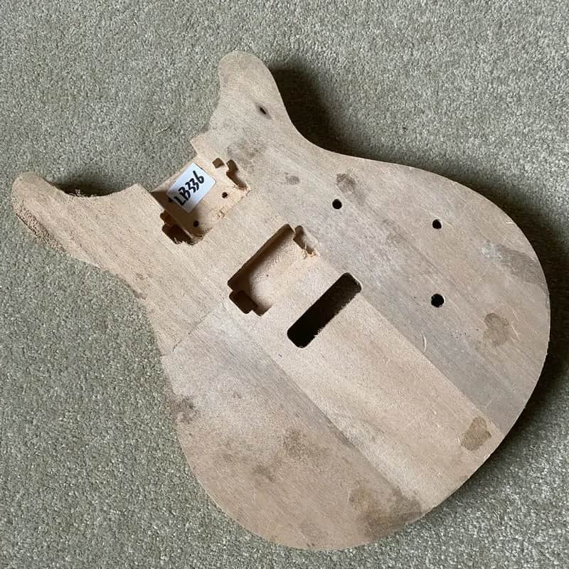 Unfinished DIY Double Cutaway Guitar Basswood Body image 1