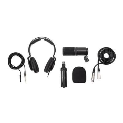 Zoom PodTrak P4next Podcast Recorder Bundle with 2 Mic Packs & Boom Arms image 3