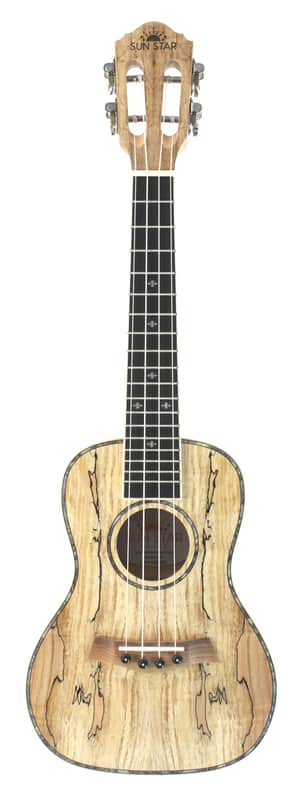 Sun Star Spalted Maple Concert Ukulele image 1