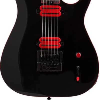 Schecter Sunset-6 ET Red Dawn Electric Guitar - Gloss Black (3892) image 3