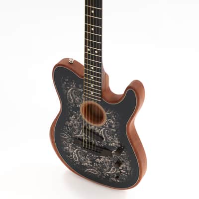 Fender Limited Edition Acoustasonic Telecaster Black Paisley 2021 (Pre-owned) image 4