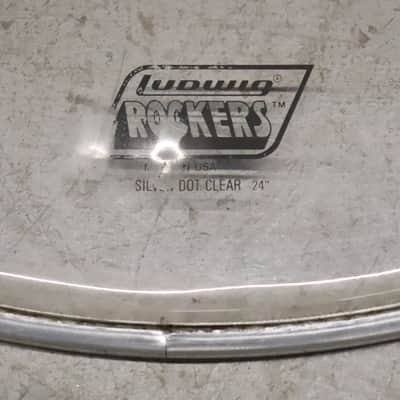 Ludwig 24" Rockers Silver Dot Clear Drum Head image 3