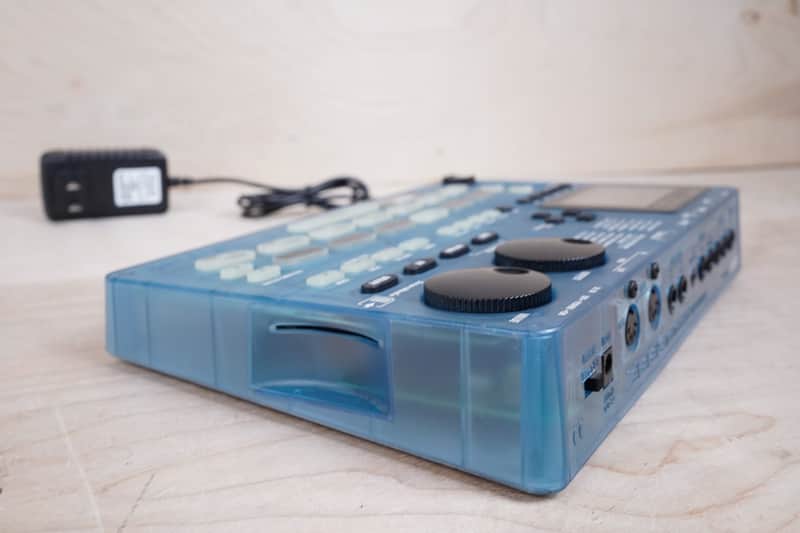 Zoom RhythmTrak RT-323 Drum Machine Transparent Blue w/ Power | Reverb