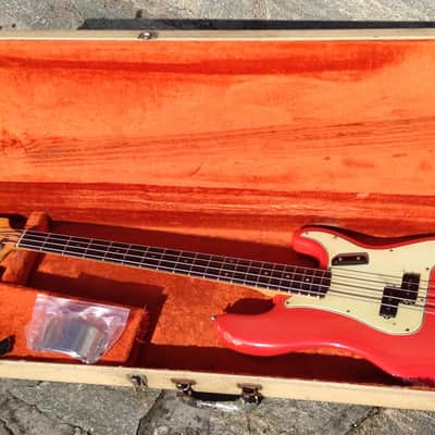 Fender Precision Bass 1963 - Fiesta Red - Custom Color - image 21