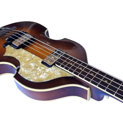 1964 Hofner 500/1 shortscale violin bass in Sunburst (Restauriert, Vintage, Hföern, Beatle) image 6