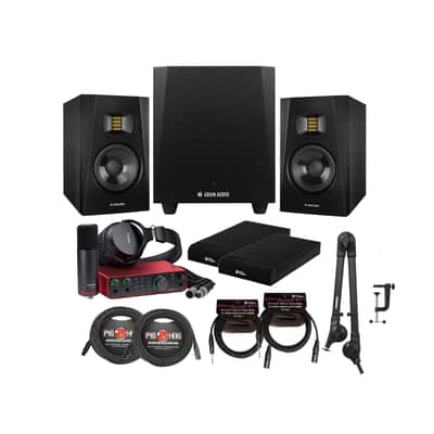 Adam Audio T5V Studio Monitor Speakers w/Powerful Active Nearfield Sound Bundle image 9
