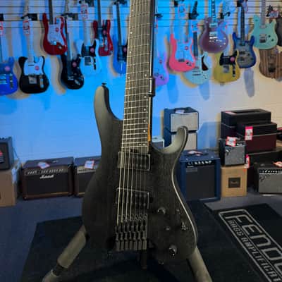 Ibanez Iron Label QX527PB 7-string Electric Guitar - Weathered Black, 764 image 2