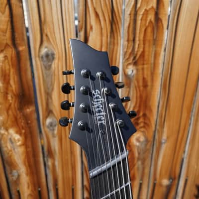 Schecter DIAMOND SERIES PT-8 MS Black Ops Satin Black Open Pore Left Handed 8-String Electric Guitar image 3