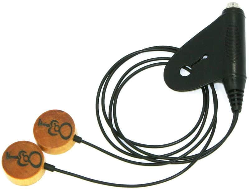 GMF AT-2S External Mount Dual Sensor Guitar/Instrument Stick-on Pickup w/Female Jack image 1