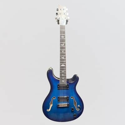 Paul Reed Smith PRS SE Hollowbody II Electric Guitar w/ Case - Faded Blue Burst image 8