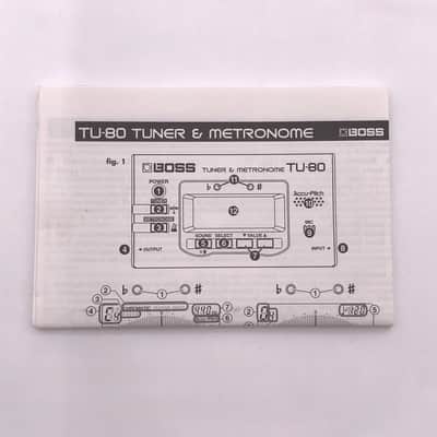Boss TU-80 Guitar & Bass Tuner & Metronome 2003 - 2016 - Black image 10