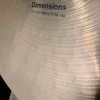 Paiste Signature Dimensions 14" Hi-Hat Pair Cymbals (Bg2) image 3
