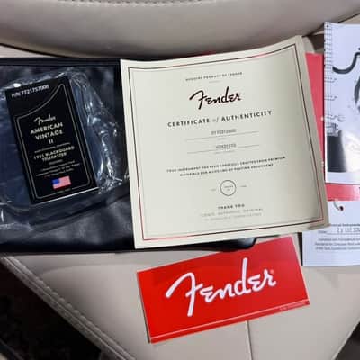 Fender Telecaster American Vintage II '51 Blackguard 2024 - As New w/COA, case candy & all paperwork ! image 13