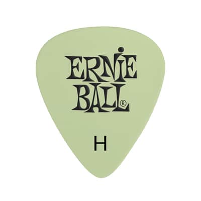 Ernie Ball Super Glow in the Dark Cellulose Guitar Picks, Heavy, 12 Pack - 9226 image 2