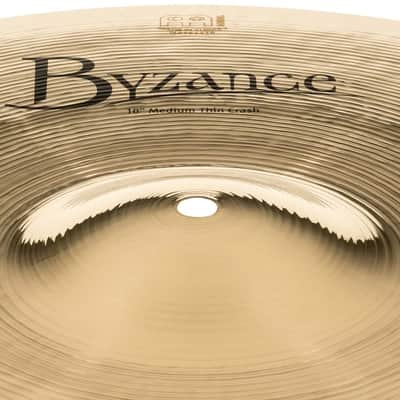 Meinl Byzance Brilliant Medium Thin Crash Cymbal 18" image 5